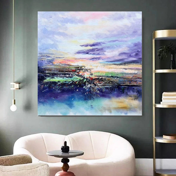 Modern Paintings for Bedroom, Acrylic Paintings for Living Room, Simple Painting Ideas for Living Room, Large Wall Art Ideas for Dining Room, Acrylic Painting on Canvas-Silvia Home Craft